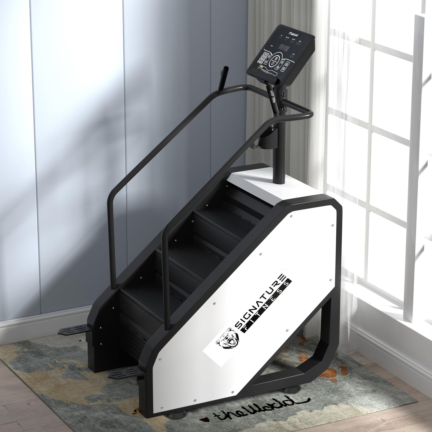 Signature Fitness Continuous Climber Commercial Grade Stair Stepping Machine for Cardio and Lower Body Workouts