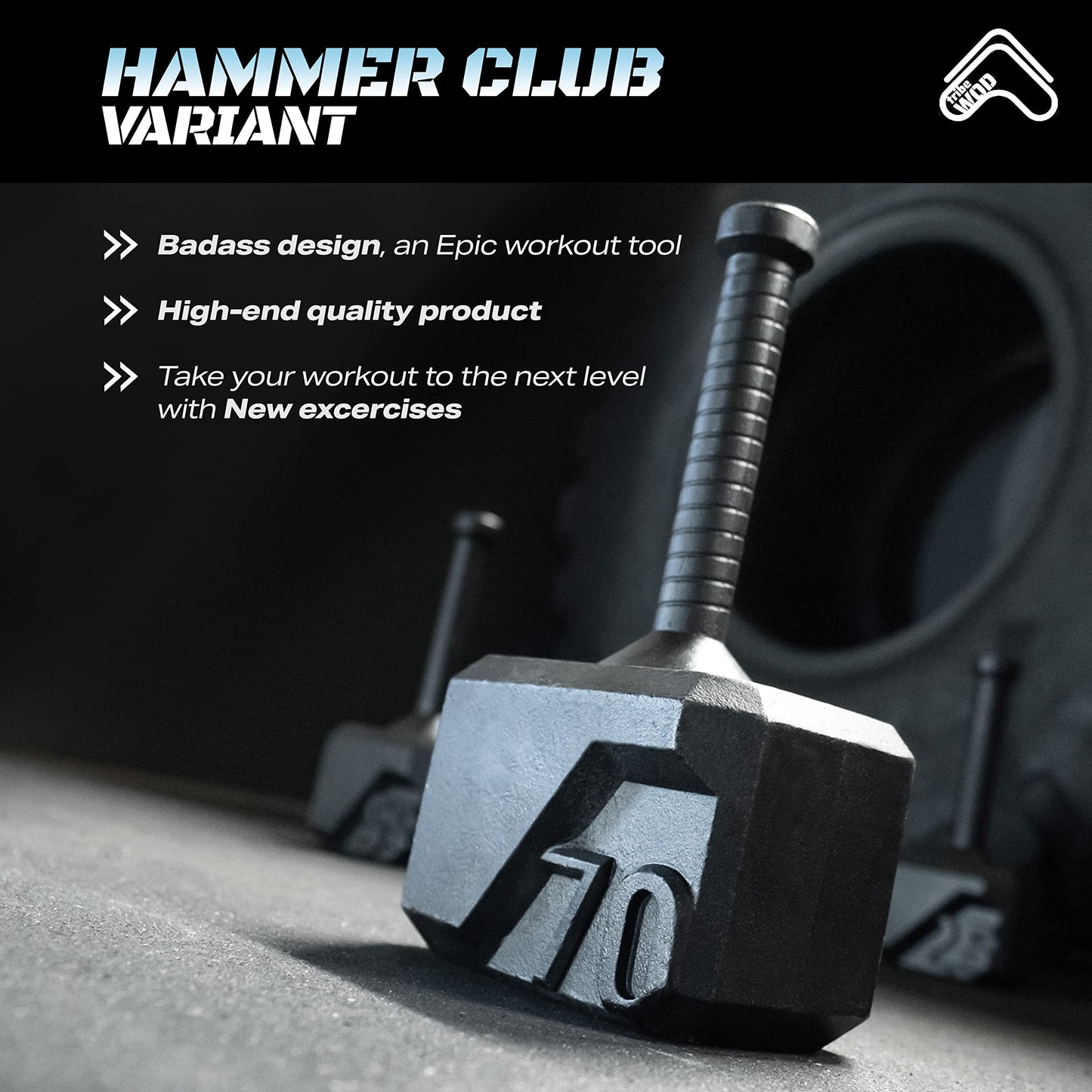 Tribe WOD Hammer Kettlebell 15-70lb + Adjustable | Cross Training Workout Equipment for Muscle Building, Cardio Fitness, Weights for Women & Men | Strength Training Kettlebells- New- New