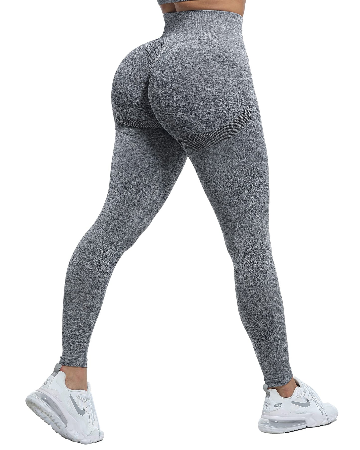 CHRLEISURE 3 Piece Workout Leggings Sets for Women, Gym Scrunch Butt Butt Lifting Seamless Leggings