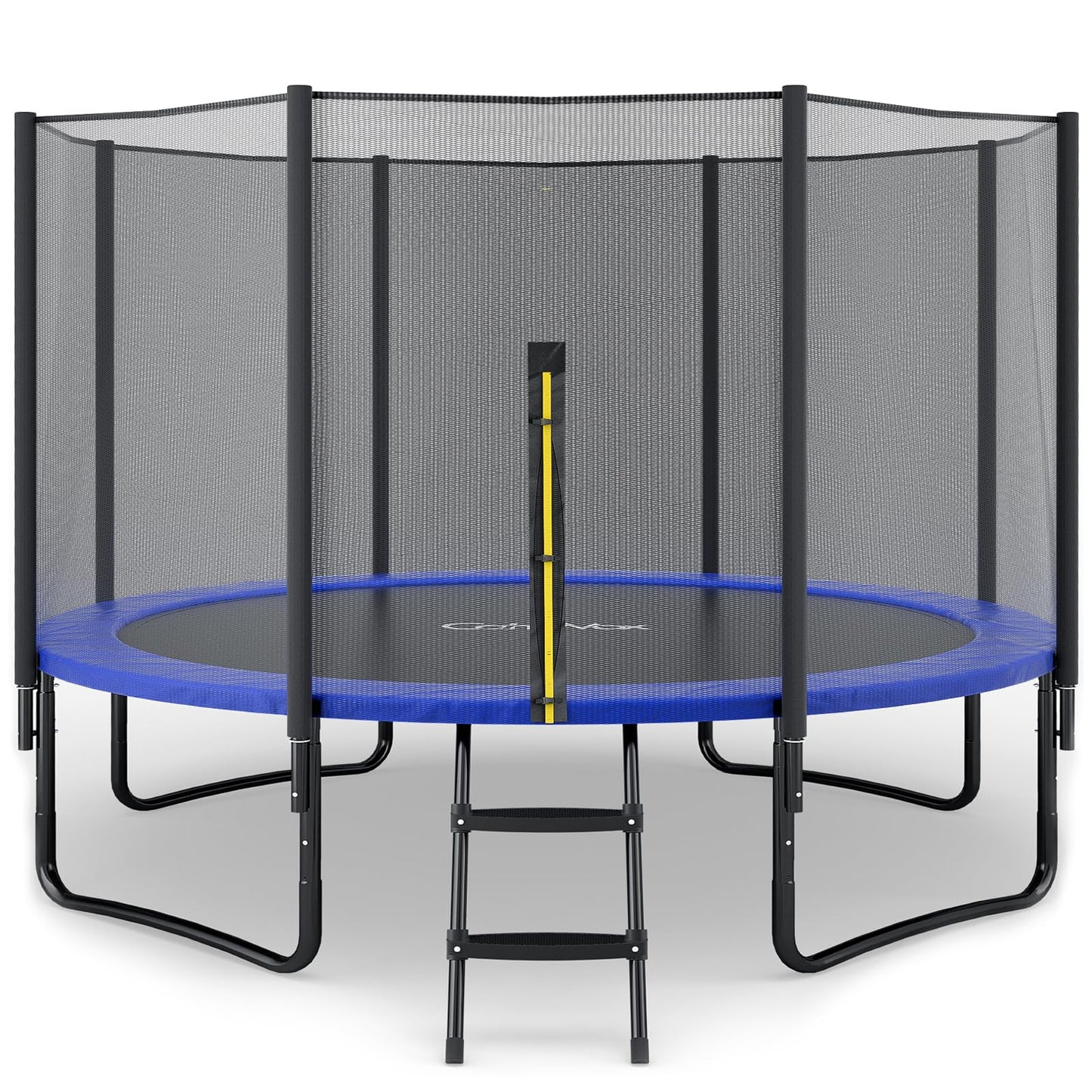 CalmMax 10FT 12FT 14FT 16FT Trampoline with Enclosure Recreational Trampolines with Ladder - ASTM Approval- Outdoor Trampoline for Kid Adults