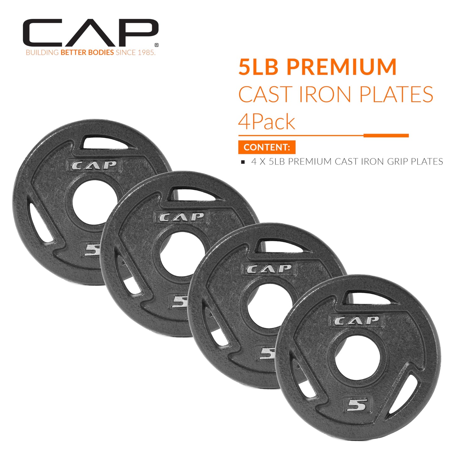 CAP Barbell 2-Inch Olympic Grip Weight Plate | Multiple Options