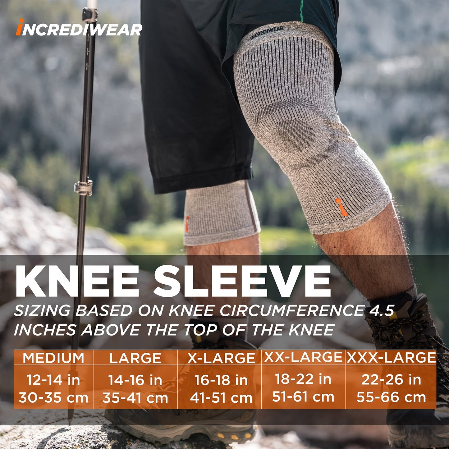 Incrediwear Knee Sleeve – Knee Braces for Knee Pain, Joint Pain Relief, Swelling, Inflammation Relief, and Circulation, Knee Support for Women and Men